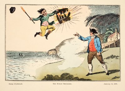 Die Dublin-Schmuggler, 1808 von George Cruikshank